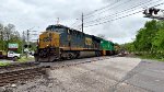 CSX 918 leads a short mixer.